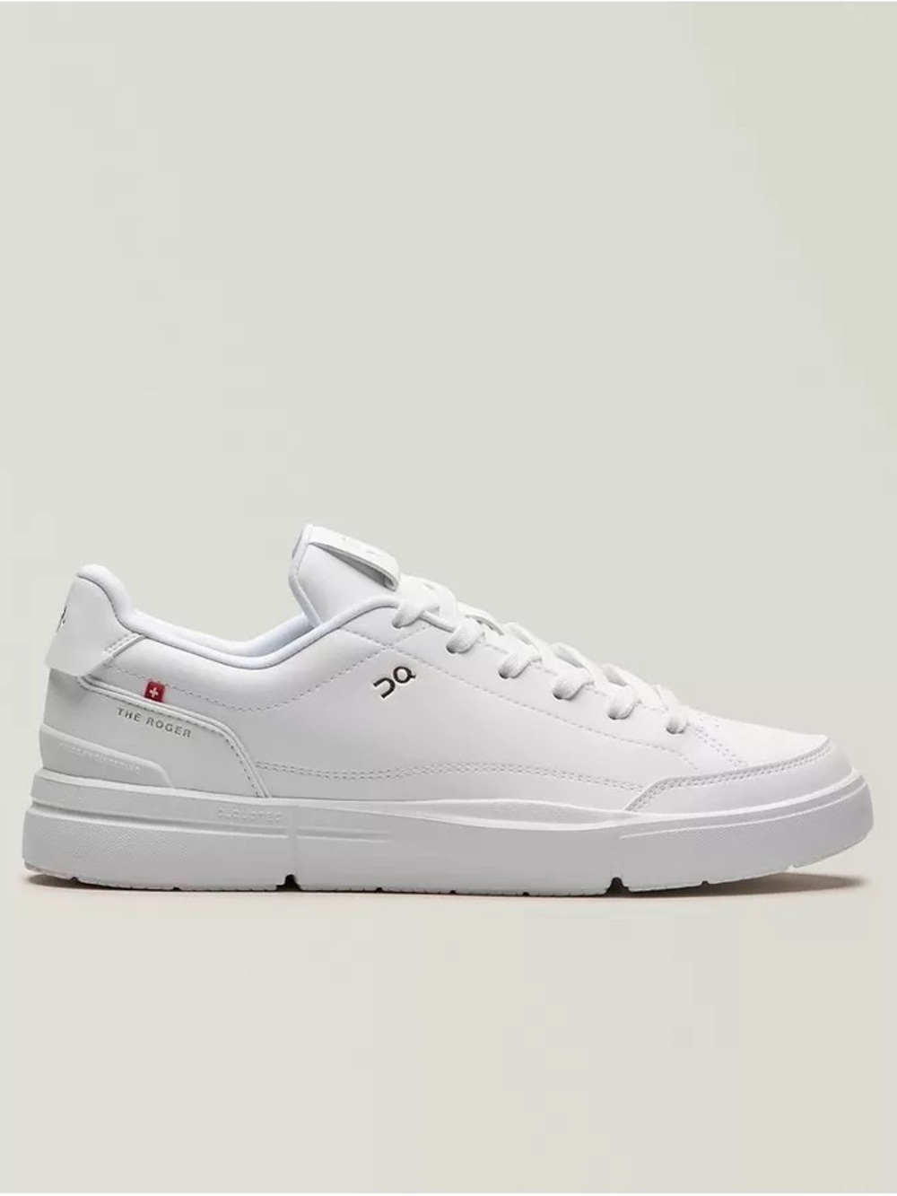 On Running White Leather Men's Low-Top Sneaker